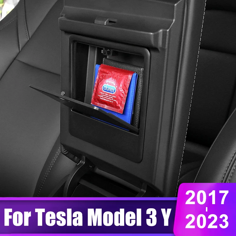 За Tesla, модел 3 Y 2017- 2021 2022 2023 2024 Подлакътник на централната конзола на автомобила, скрит чекмедже за съхранение, скрити табла, аксесоари за интериора