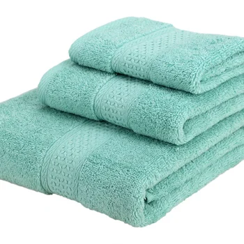 Плътен цвят, 3 бр./компл., комплект хавлии за баня, меки 17 цвята, 100% памук, комплект кърпи, включително кърпи за баня + лицевое кърпа + ръчно кърпа за домашни Пътуване